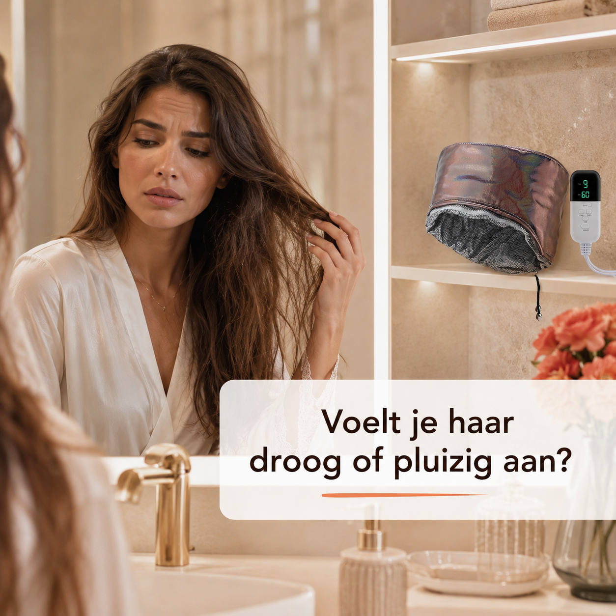 SilkGlow™ Hair Spa Cap | voor zachter, glanzender haar zonder kappersafspraak