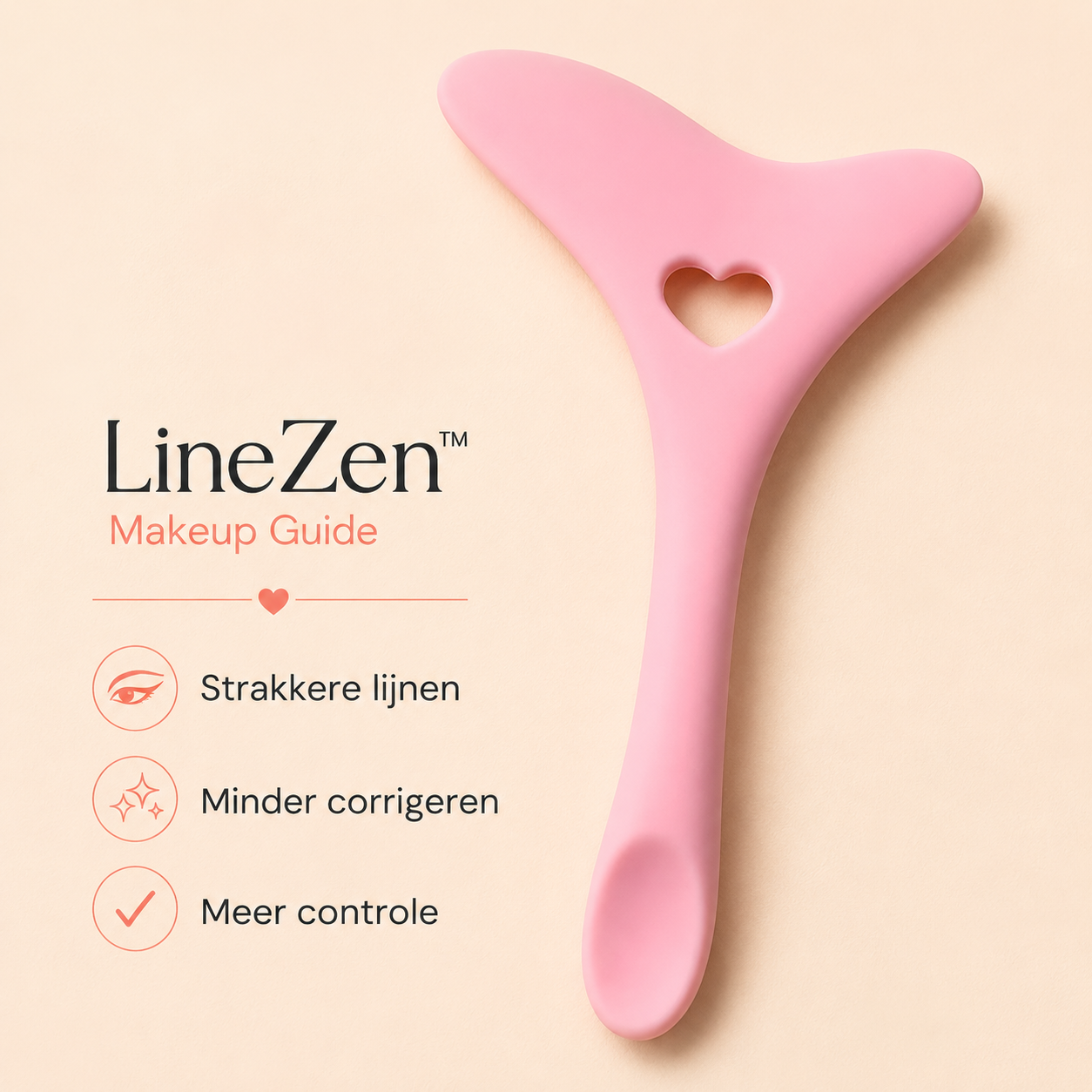 LineZen™ Makeup Guide | voor strakke eyeliner, lipliner en wenkbrauwen zonder frustratie