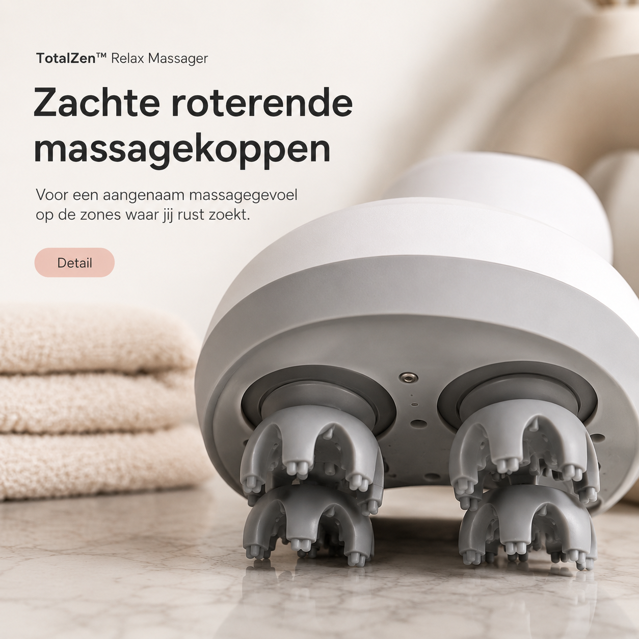 TotalZen™ Relax Massager | Je rustmoment voor hoofd, nek en schouders