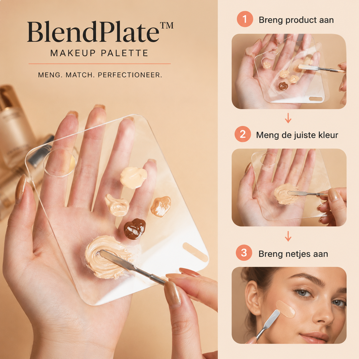 Blendplate™ Makeup Palette | Maak je beauty routine netter zonder make-upvlekken op je handen