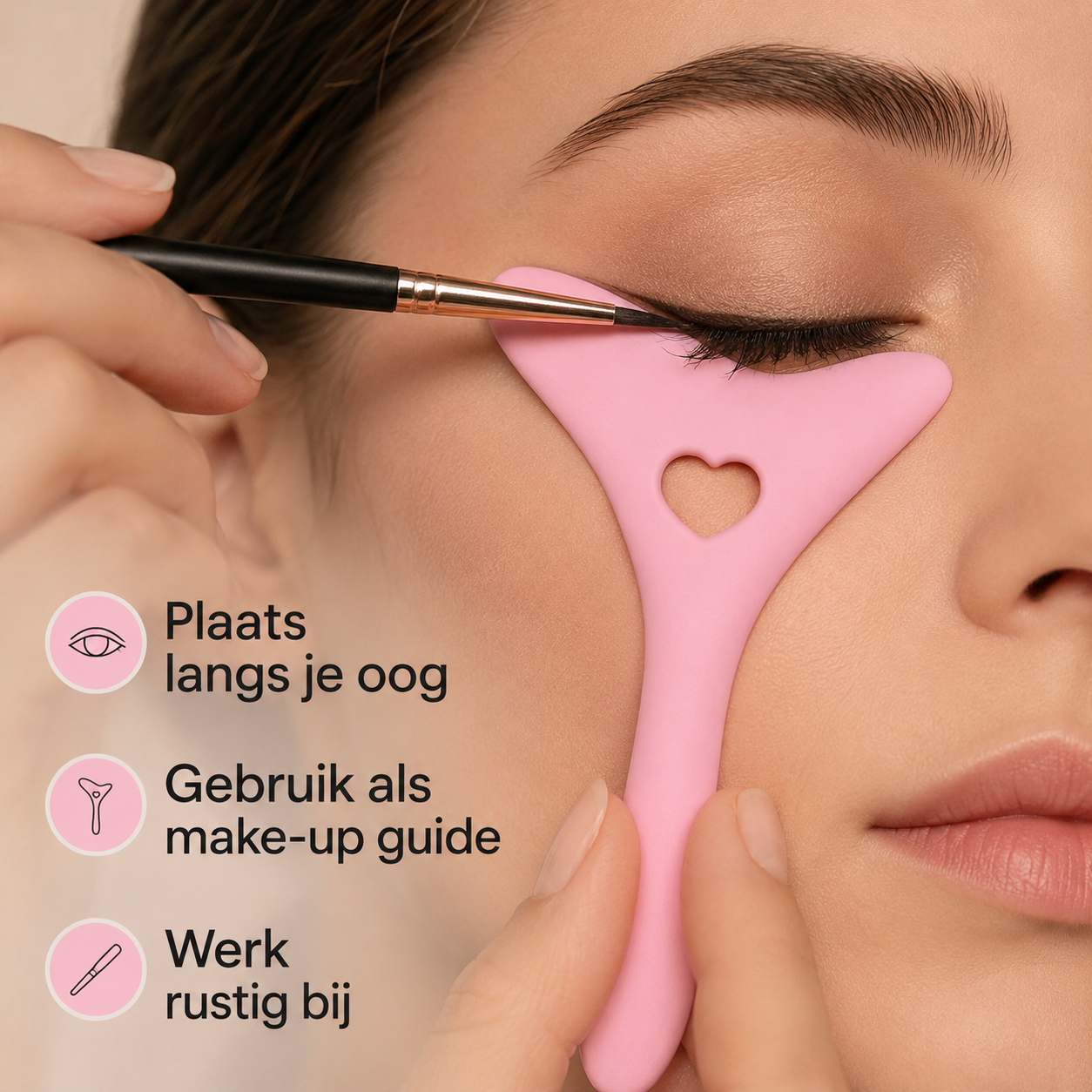 LineZen™ Makeup Guide | voor strakke eyeliner, lipliner en wenkbrauwen zonder frustratie
