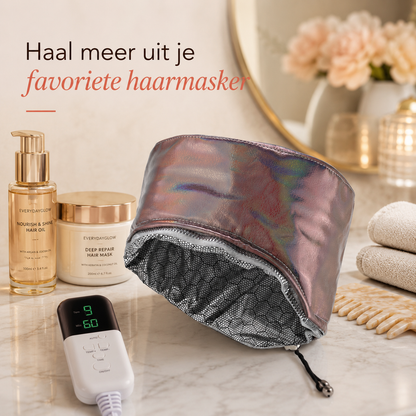 SilkGlow™ Hair Spa Cap | voor zachter, glanzender haar zonder kappersafspraak