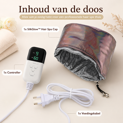 SilkGlow™ Hair Spa Cap | voor zachter, glanzender haar zonder kappersafspraak